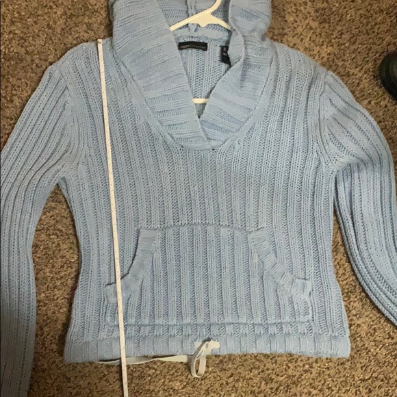 Light Blue Crop Sweater - Picture 6 of 7